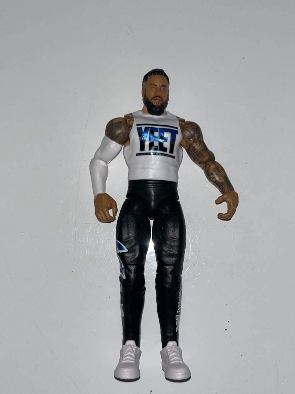 Mattel WWE Jey Uso Main Event Series 153 Action Figure Yeet Shirt